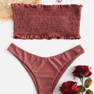 Smock top bathing suit